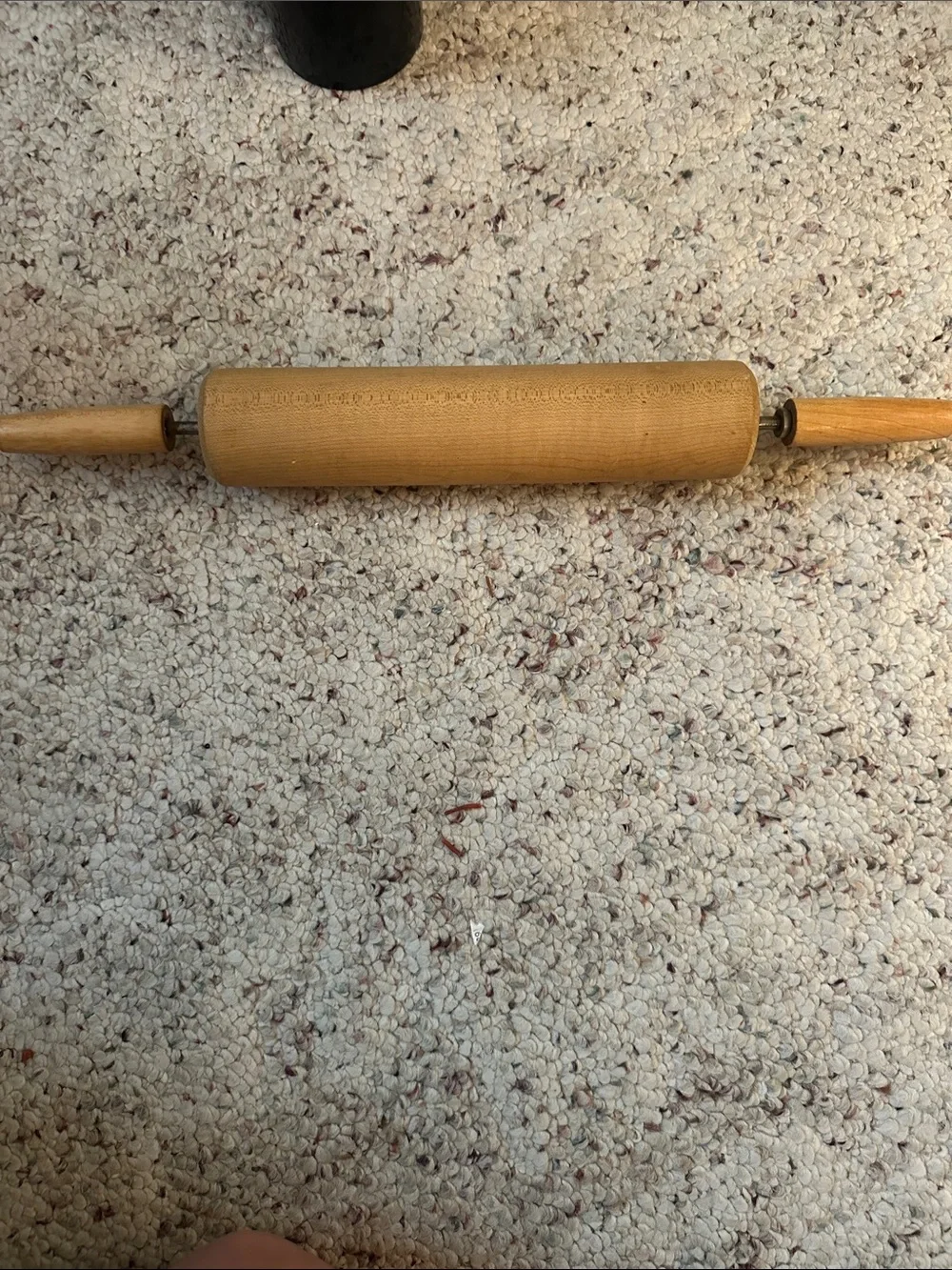 Vintage Wooden Rolling Pin in Natural Light Brown